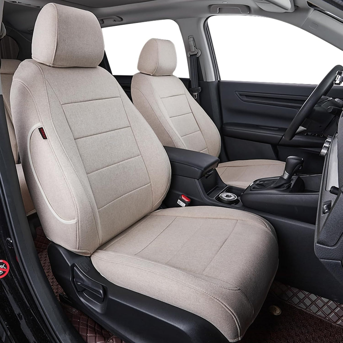 coverdream Custom Seat Covers Compatible with Select Honda CRV 2015 2016 Models (Beige,Full Set)