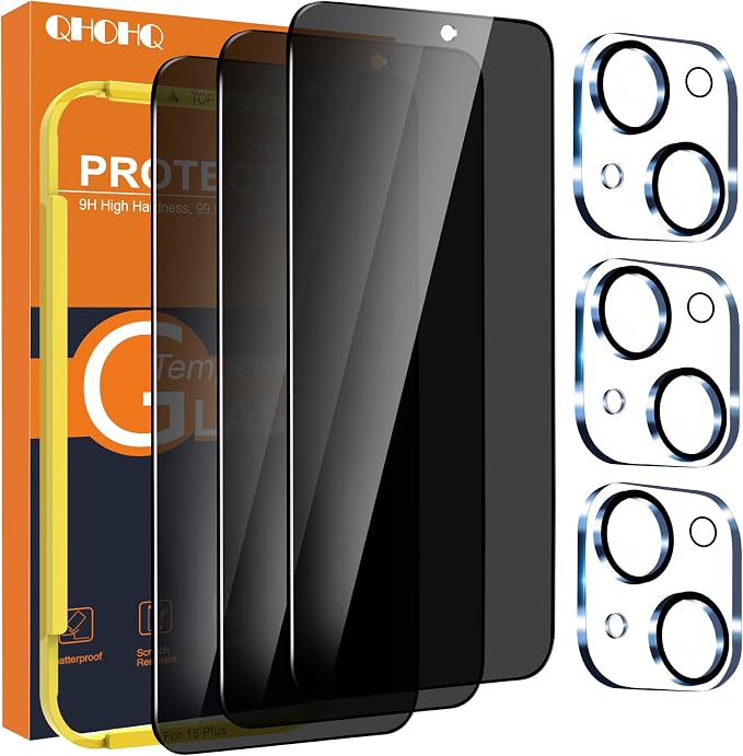 QHOHQ 3 Pack Privacy Screen Protector