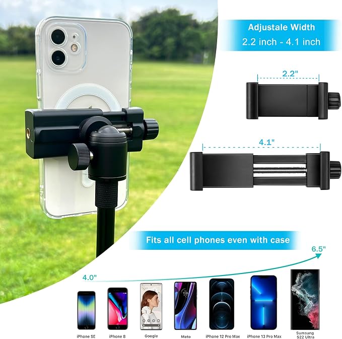 Monopod and Tripod Selfie Stick to Record Golf Swing