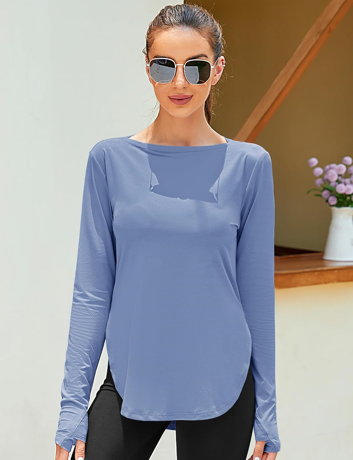 ZHENWEI Women's UV Protection Long Sleeve Sun Shirt - Lightweight UPF 50+ for Golf & Hiking
