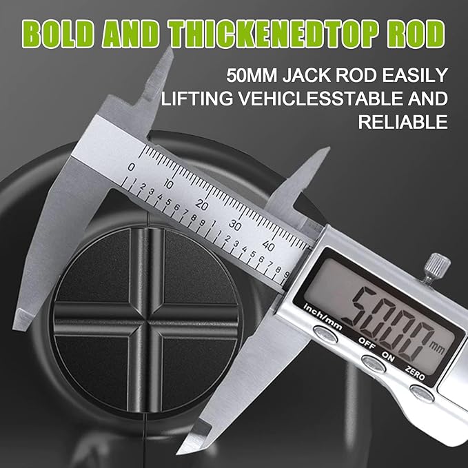 E-HEELP Electric Car Jack Kit 5 ton 12V Hydraulic Car Jack Lift (Lifting Range: 5.3-14.17inches) with Impact Wrench Inflator Pump for Car SUV Sedan MPV, LCD Display and Tire Pressure Monitor