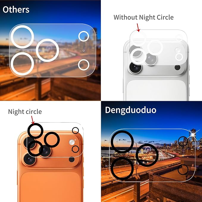 Dengduoduo 3 Pack Camera Lens Protector