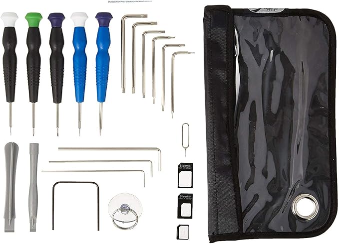 Silverhill Tools 20 Piece Tool Kit for Apple Products: iPad, Macbook Pro, MacBook Air, iPhone 5, 5s, 6, 6s, 6 Plus, 6s Plus