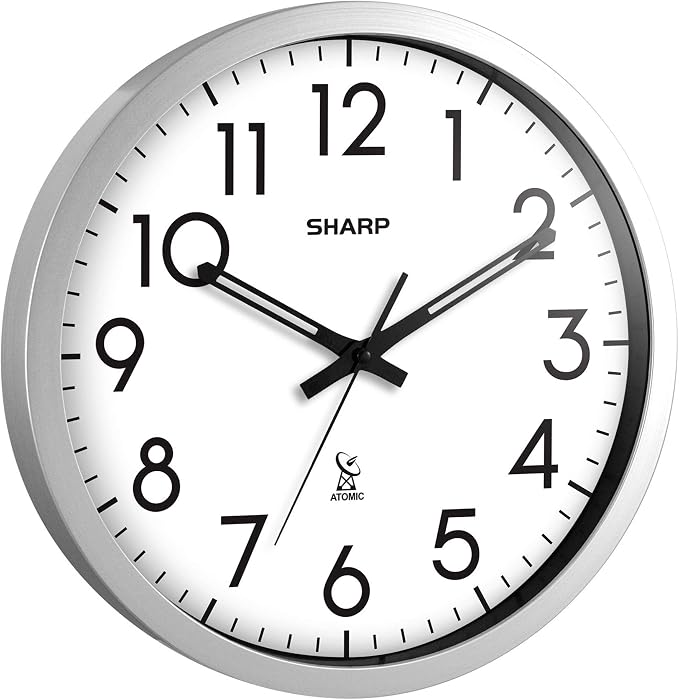 Sharp Atomic Analog Wall Clock