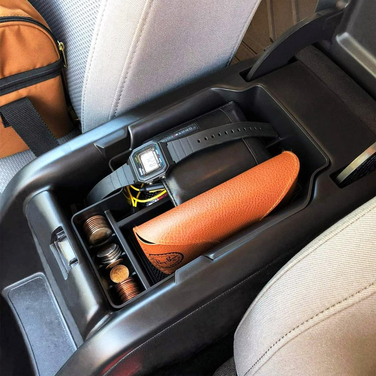 Center Console Organizer Tray for Chevy Colorado GMC Canyon 2015-2022, Red