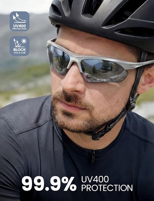 Lamicall Polarized Sports Sunglasses - UV400 Protection for Men & Women | Ideal for Driving, Running, Cycling, Baseball
