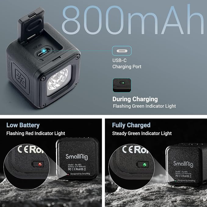 SmallRig RM01 Mini LED Video Light Waterproof Portable Lighting Kit