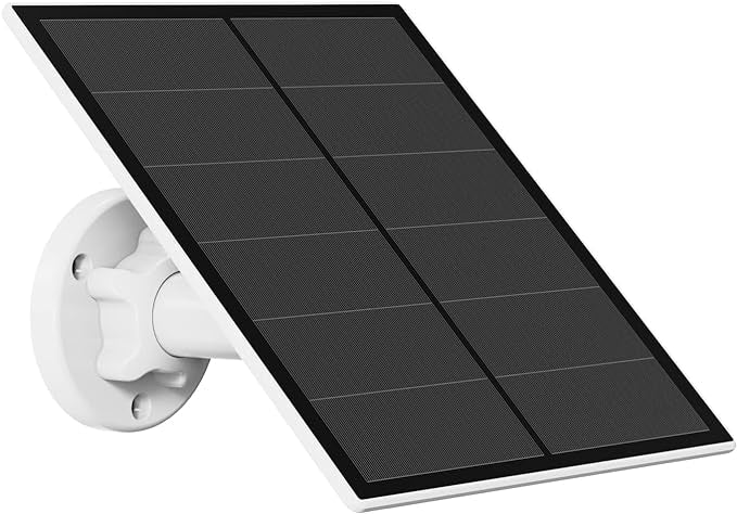 5W Solar Panel for Security Camera Outdoor, 5V USB Solar Panel Charger