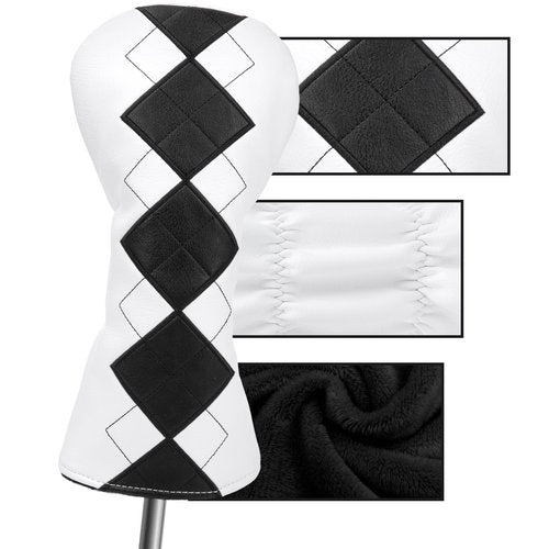 Golf Club Covers Exquisite Embroidery Driver Covers Fariway Wood Headcover Hybrid Cover Leather Golf Headcovers for Most Brand (for Hybrid)