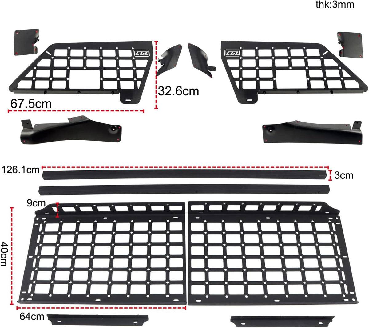 for Ford Explorer 2020-2024 Car Trunk Rack Shelf Luggage Storage Panel Organizer Car Accessories