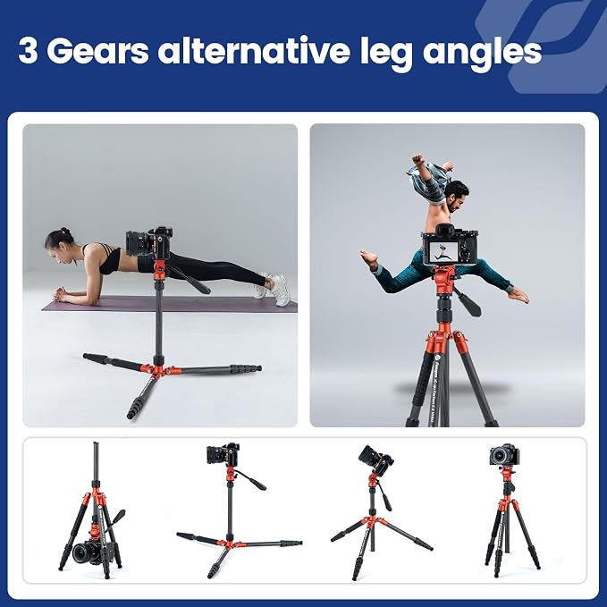 Fotopro 59" Carbon Fiber Travel Tripod