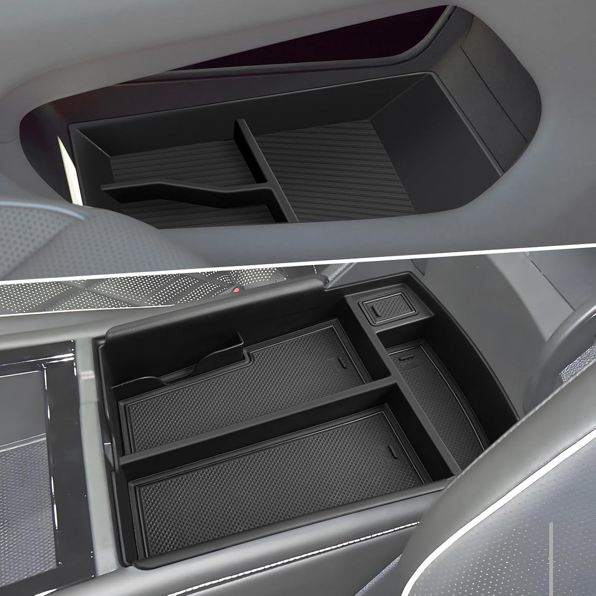 2PCS Center Console Organizer for 2024-2026 VW Atlas