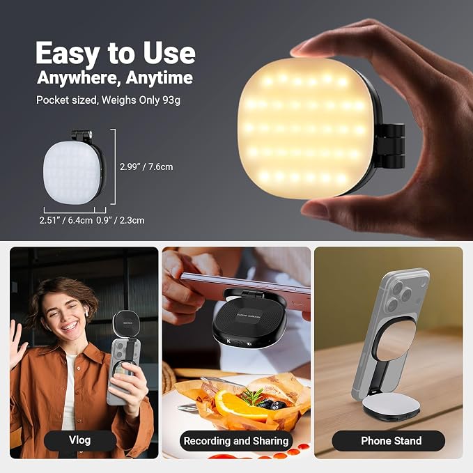 NEEWER Basics Magnetic Selfie Light Compatible