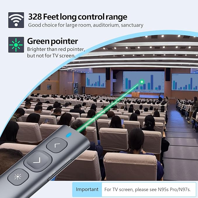 Norwii N95 Presentation Clicker, PowerPoint Clicker