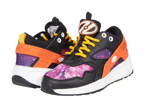 Heelys Girl's Force (Little Kid/Big Kid) Black/Orange Galaxy 6 Big Kid (Women's 7) M