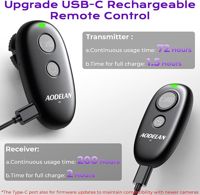 for Fujifilm Camera Rechargeable Remote Shutter Release