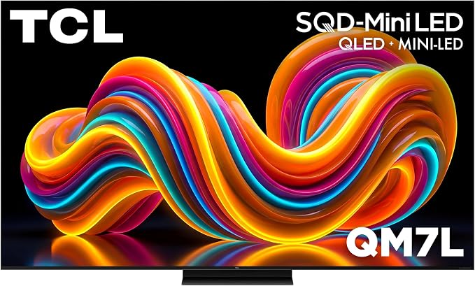 TCL 85 Inch Class QM7L Series | SQD-Mini-LED QLED Smart TV | 85QM7L, 2026 Model | 144Hz | Ultimate Color Ultra Brightness & Contrast | Google AI Bang & Olufsen | Voice Gaming Streaming Television