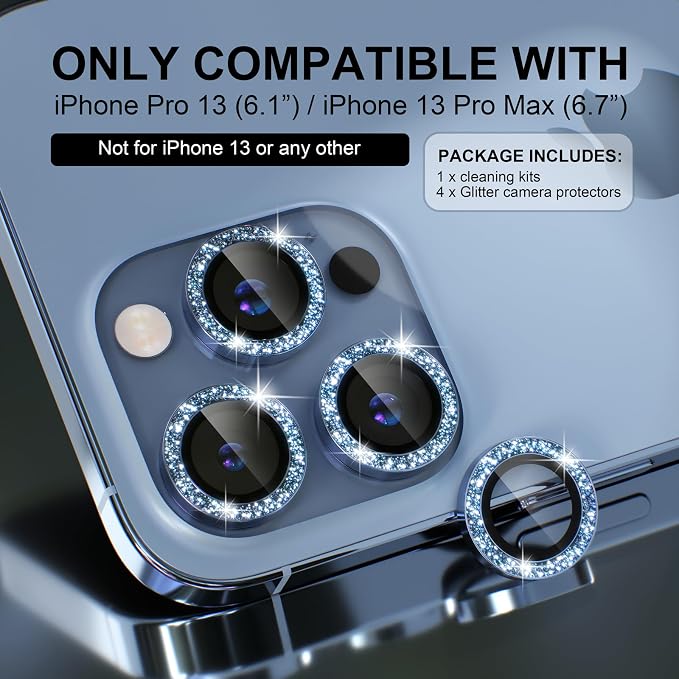 Choiche Compatible for iPhone 13 Pro/iPhone 13 Pro Max Camera Lens Protector