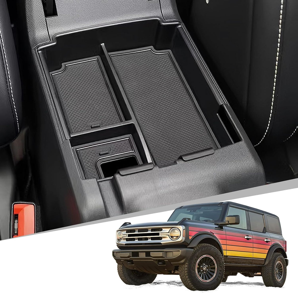 Center Console Organizer Tray Fits for Ford Bronco 4-Door 2025 2026