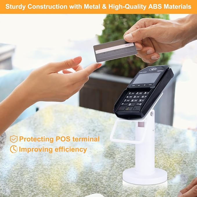 Credit Card Terminal Stand for Ingenico Lane/3000/3600/7000/8000, Metal Square