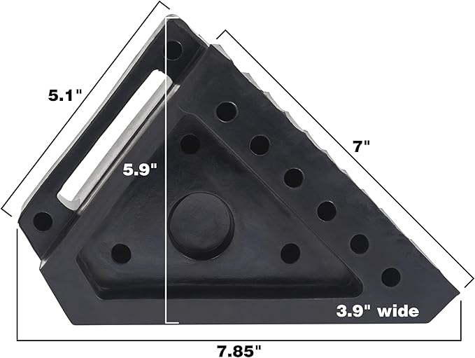 A20014 Arcan Solid Rubber Wheel Chocks
