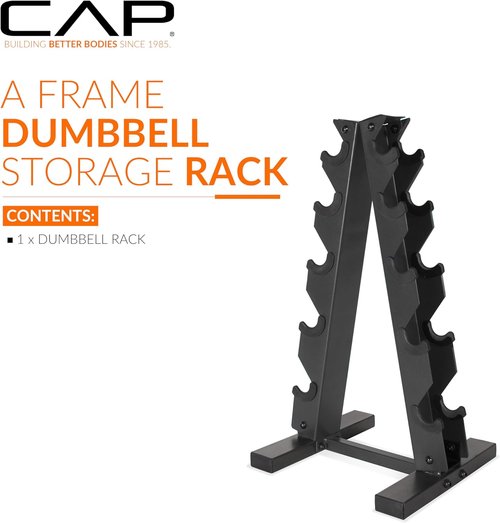 Cap A-Frame Dumbbell Weight Rack - Stylish Color Series for Organized Home Gym