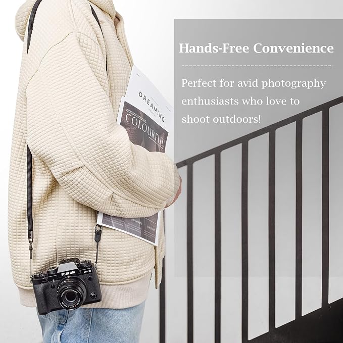VOVMOEYA Nylon Braided Camera Rope Strap, Camera Neck Shoulder Strap