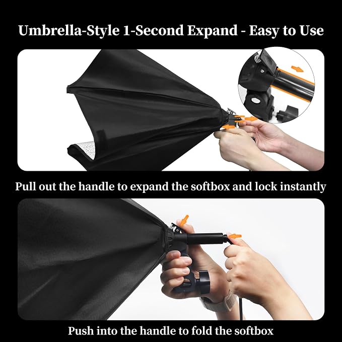 Professional 16''x16'' Softbox Lighting Kit
