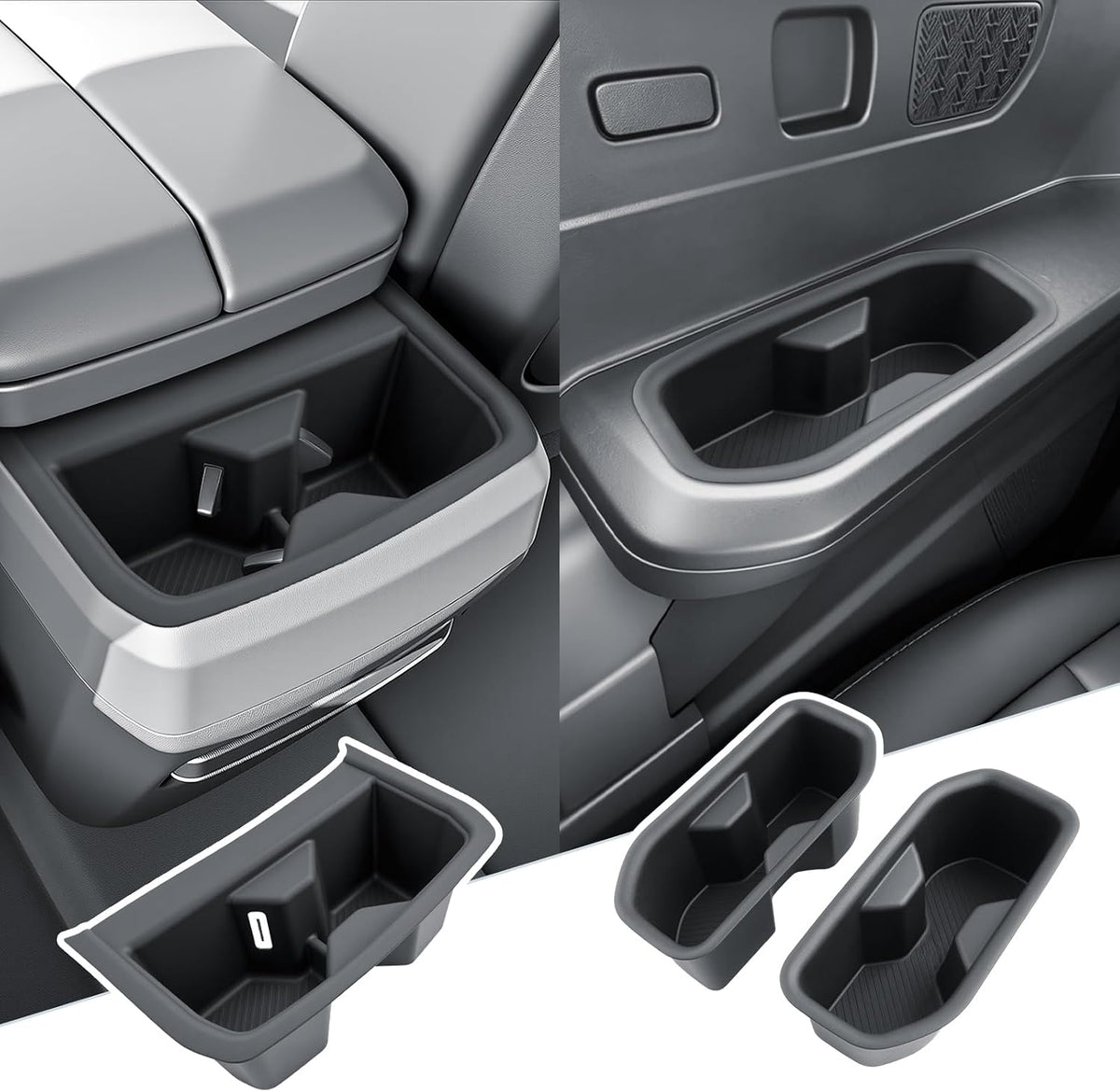 SKTU 2025 2026 2027 Chevy Equinox Center Console Organizer 2025-2027 Chevy Equinox (LT/ACTIV/RS) Console Tray 2025 2026 2027 Chevy Equinox Accessories Armrest Secondary Storage Box with Coins Holder