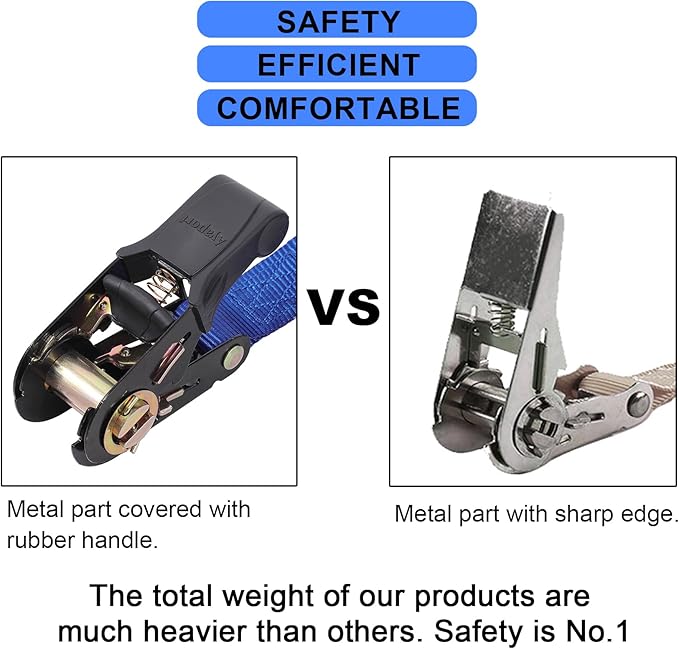 Ayaport Endless Ratchet Strap Ratcheting Tie Down Motorcycle Car Roof Rack Trailer Cargo Straps
