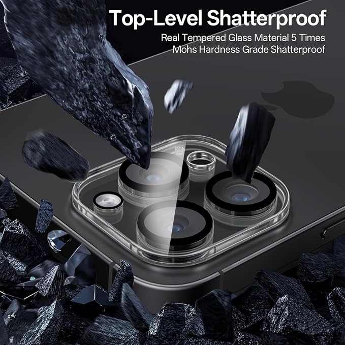 Wiaocit 3 Pack Tempered Glass Camera Lens Protector