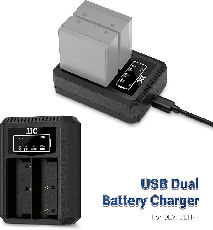 JJC BLH-1 Battery Charger USB Dual Slot