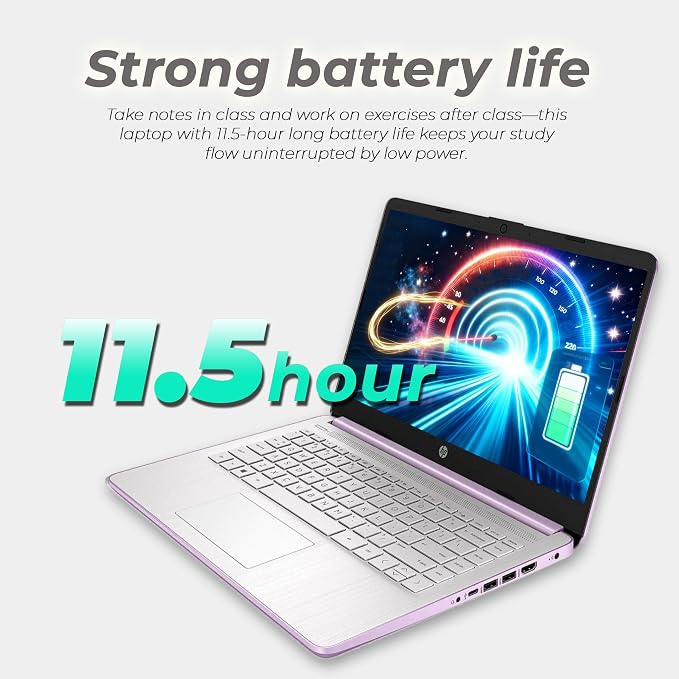 HP 14 Laptop, Intel N150 Processor, 4GB DDR5 RAM, 128GB SSD, 1TB Cloud Storage, Long Battery Life, Windows 11 with Microsoft 365 for Business, Students & Everyday Use