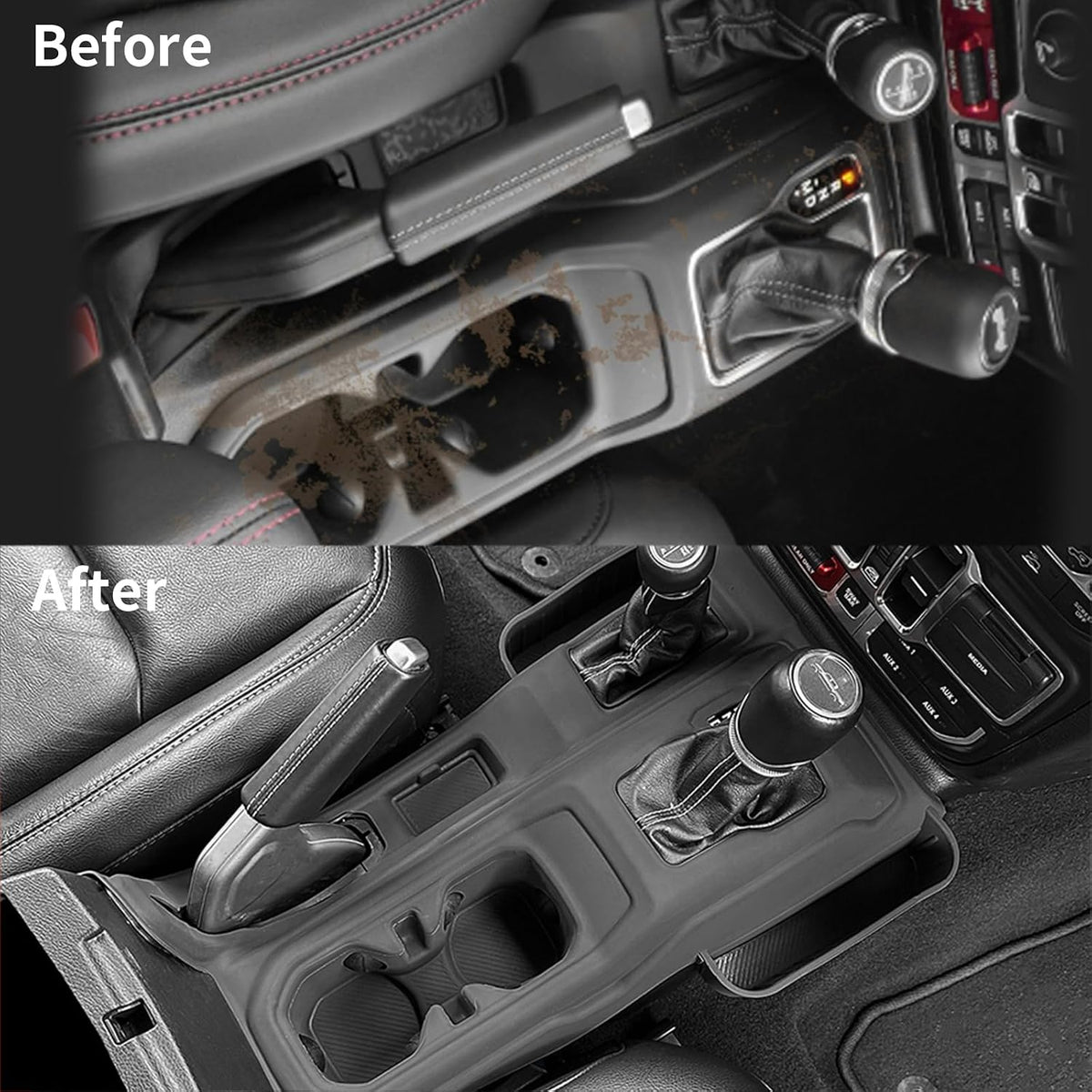Suitable for Jeep Wrangler/Gladiator Center Console Panel Trim Accessories