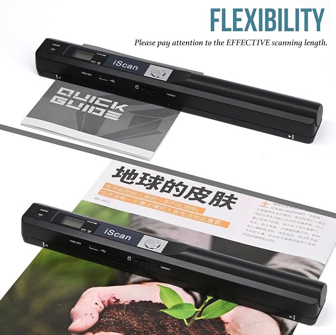 A4 Document Scanner, Portable Card Photo Scanner