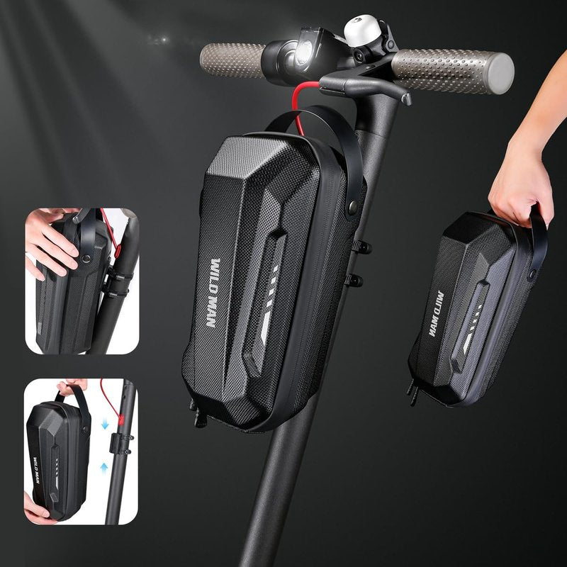 WILD MAN Quick Release Hard Shell Rainproof Scooter Storage Bag for Balancing Scooters Kick Scooters Folding Bike Electric Scooter Bag(GD9X.2L)