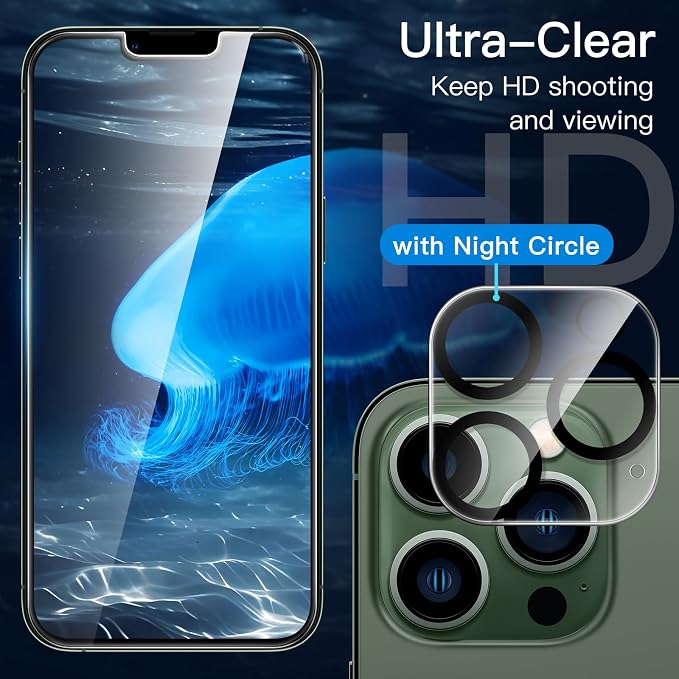 JETech Screen Protector for iPhone 13 Pro Max 6.7-Inch