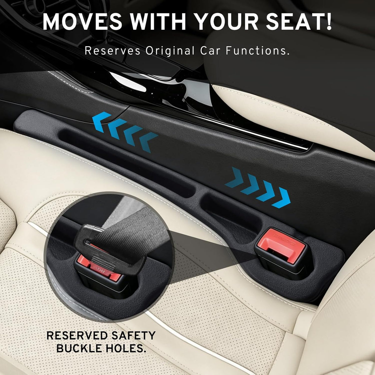 Car Seat Gap Filler Organizer for Cadillac Escalade Xt5 Ct5 Xt6 Xt4