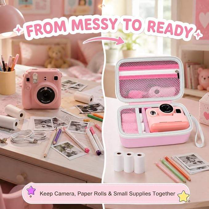 Kids Instant Print Camera Case Compatible