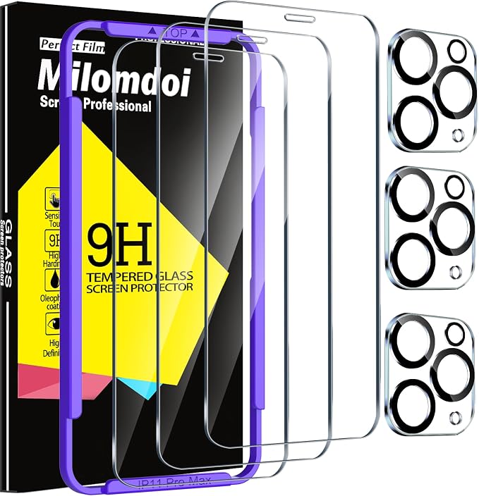 Milomdoi 3 Pack Screen Protector