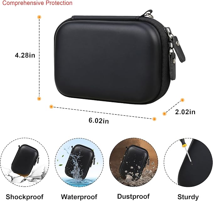 Elonbo Carrying Case for KODAK Step Instant Smartphone Photo Printer, Portable