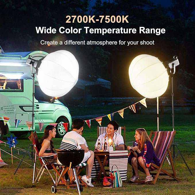 GVM 150W Video Light Kit, 2700K-7500K Continuous Lighting