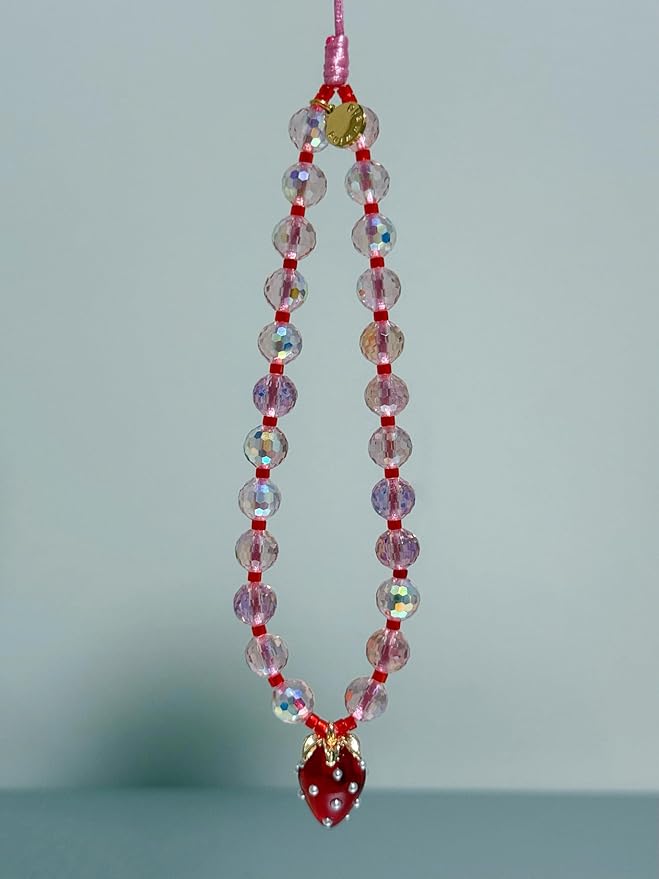 Drawwind Phone Charm Beaded Wristlet Strap Universal Cell Phone Lanyard Cute
