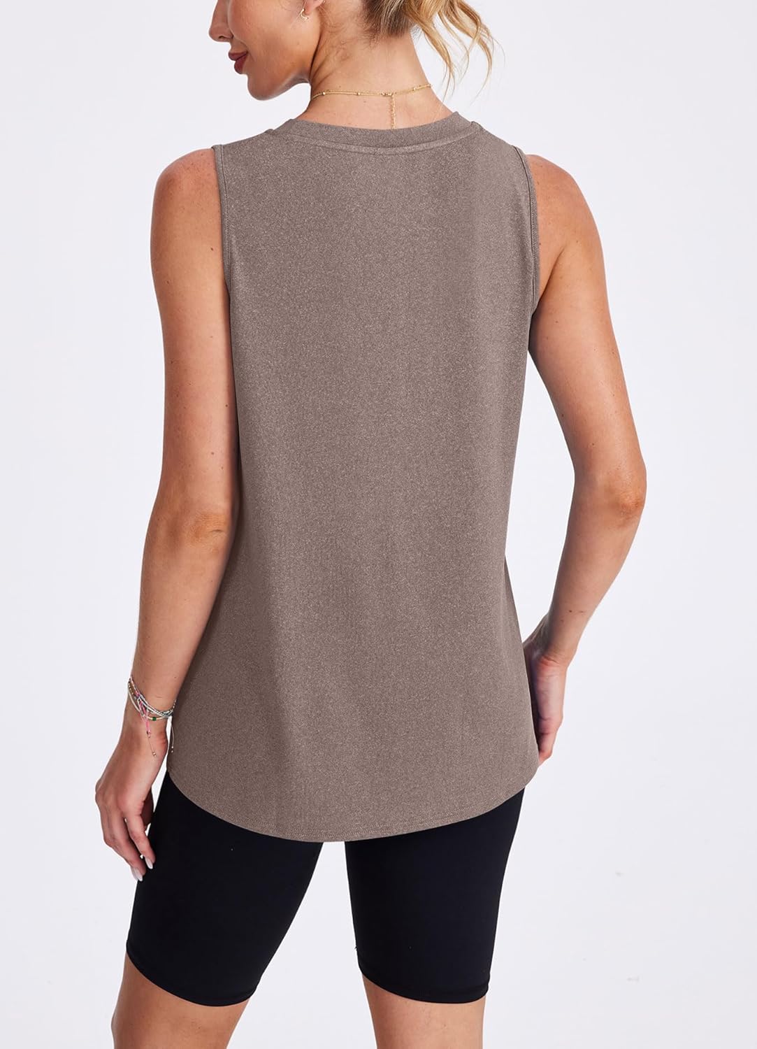 Skiennix Women's Workout Tank Tops - Lightweight Sleeveless Athletic Shirts for Running & Yoga