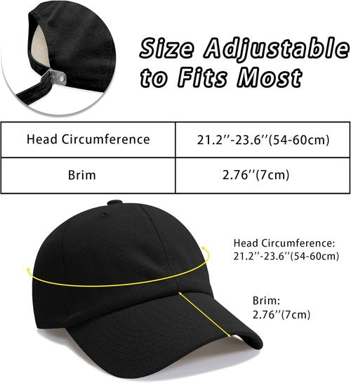 NPQQUAN Classic Low Profile Baseball Cap - Adjustable Cotton Golf Dad Hat for Men & Women