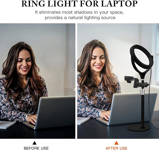 8 inch Desk Ring Light with Stand