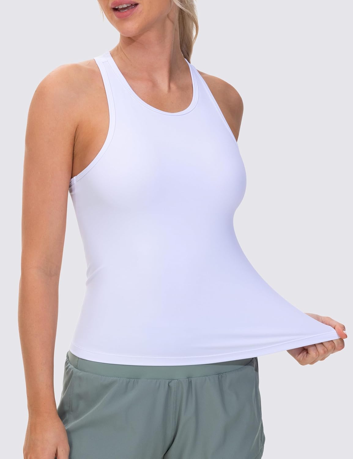 The Gym People Racerback Workout Tank Tops - Slim Fit Sleeveless Athletic Shirts for Women