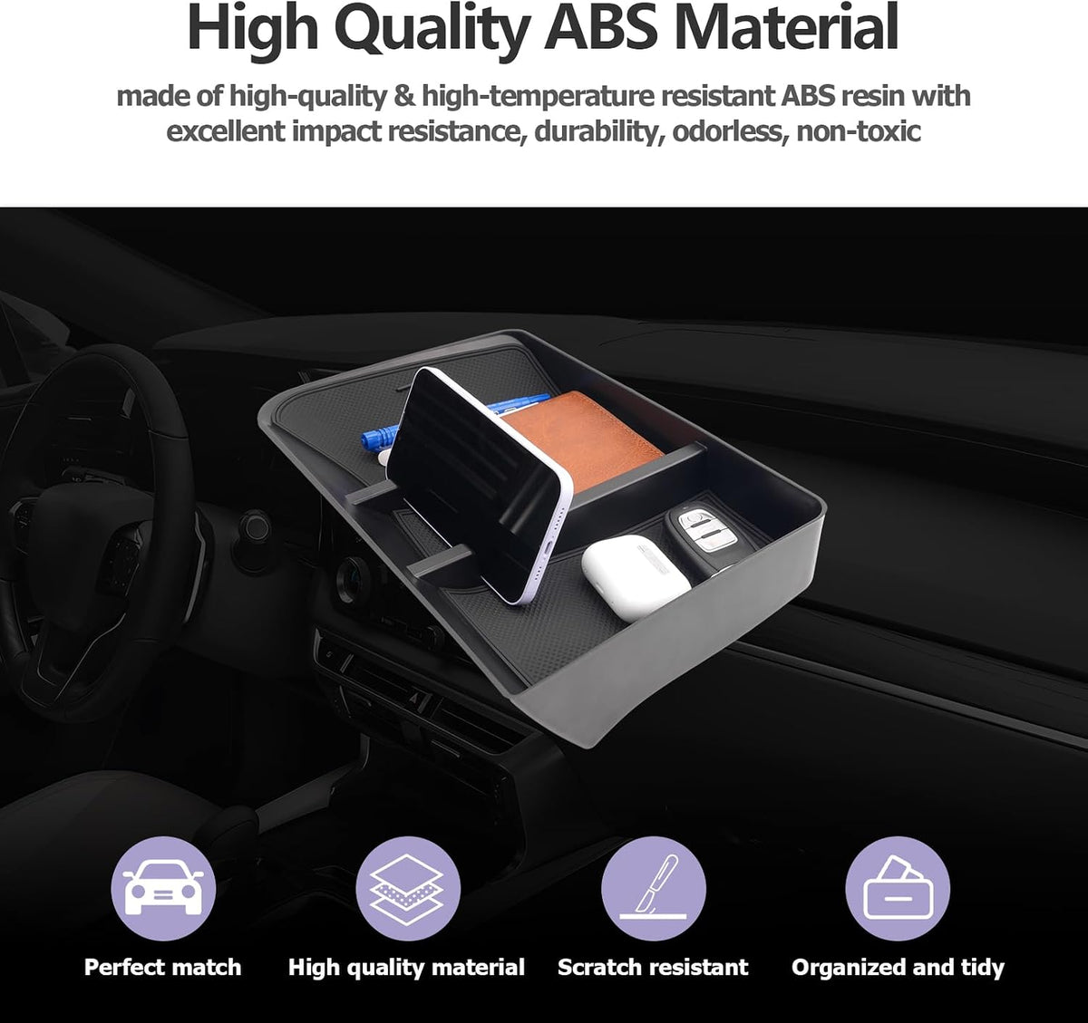 LUWU for 2025 2026 Lexus RX350 RX350H RX450H RX500H Dashboard Console Organizer 2026 Lexus RX350 Armrest Organizer Storage Box 2026 Lexus RX350 Console Organizer Tray 2025 2026 Lexus RX Accessories