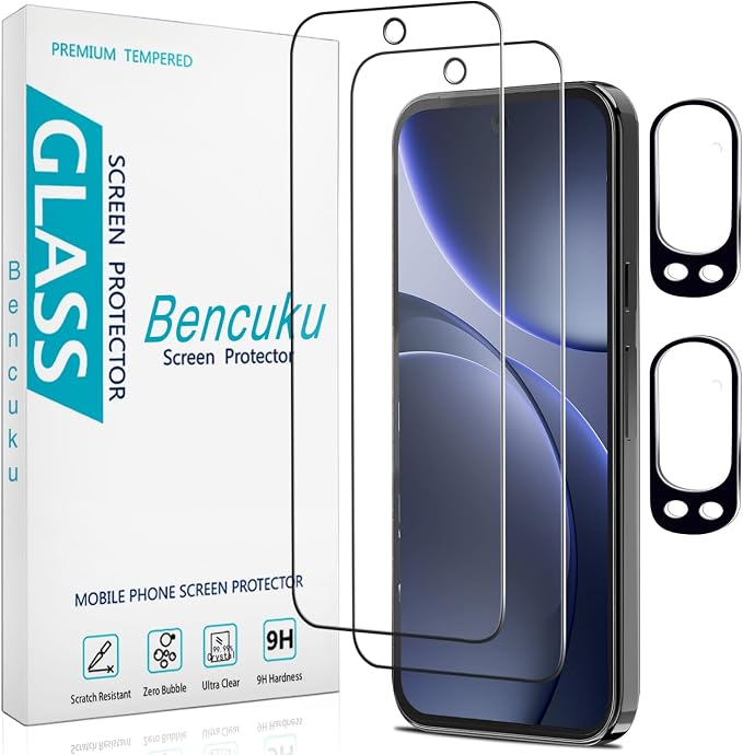 2 Pack Screen Protector for Google Pixel 9 Pro XL Tempered Glass