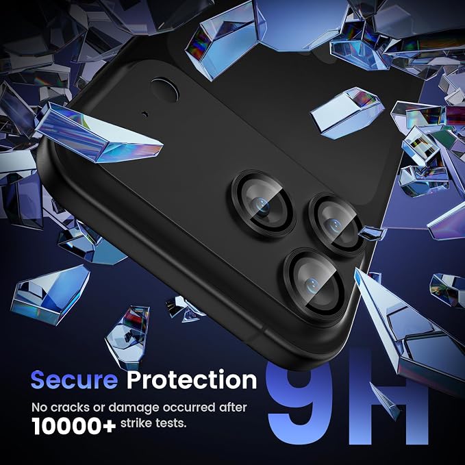 Tensea for iPhone 17 Pro Camera Lens Protector, Metal Aluminum Alloy Tempered
